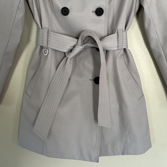 Express Double Breasted Trench Coat - Grey - XS - Picture 3 of 6